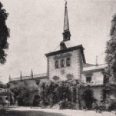 Fachada principal del Palacio Eugenia de Montijo antes de su desaparición